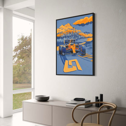 Albert Park Rennstrecke | Formel 1 Geschwindigkeit | Großer Preis von Melbourne | Malerische F1 Poster