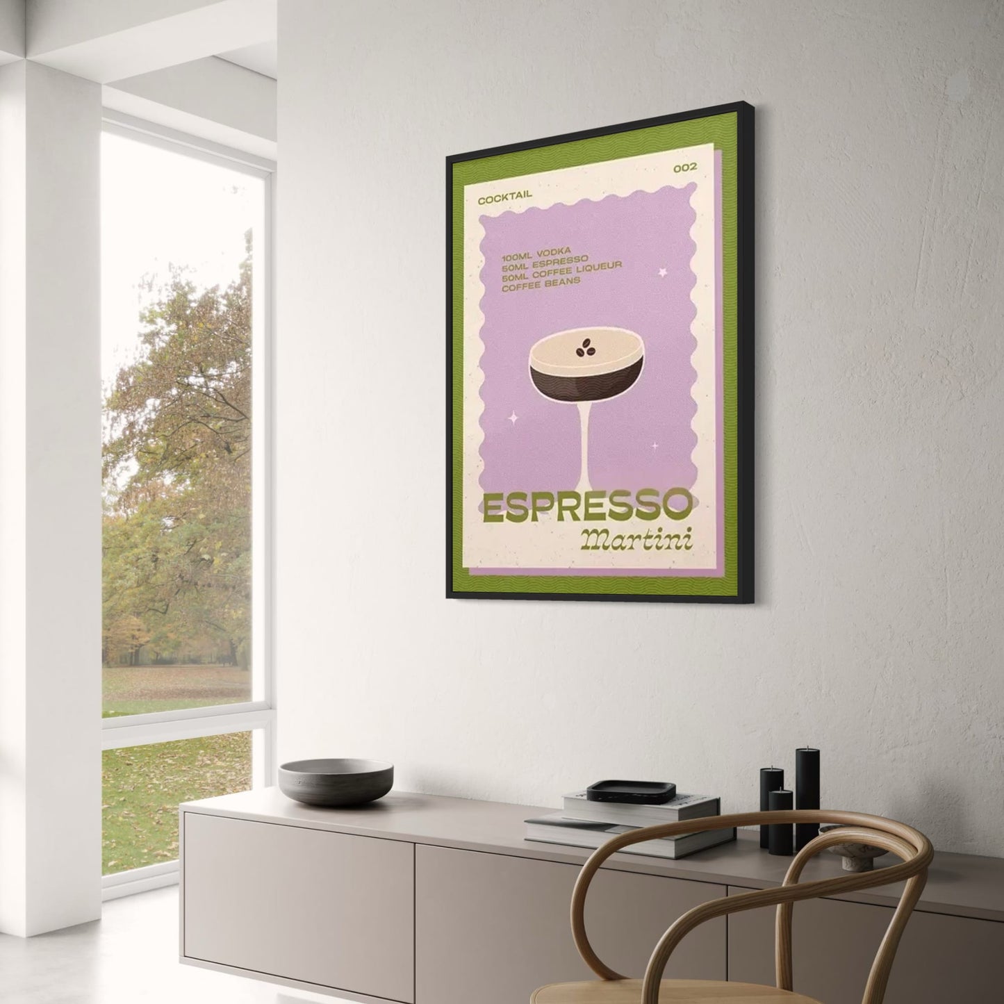 Vintage Espresso Martini Art