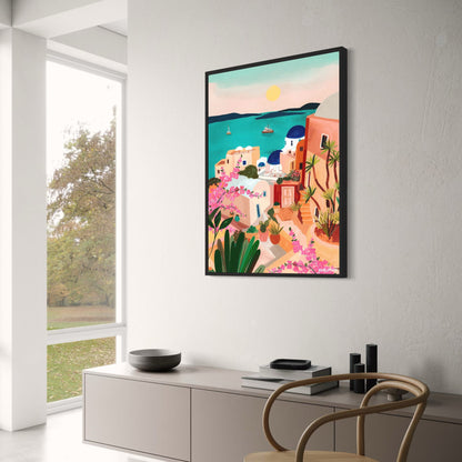 abstract india landscape poster
