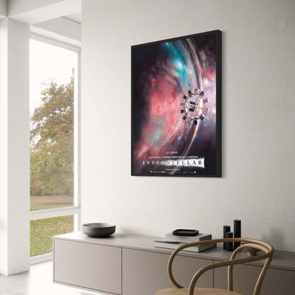 Nordischer Stil | Interstellar Filmplakat | Weltraum-Science-Fiction-Leinwandkunst | Wanddekorationsdruck