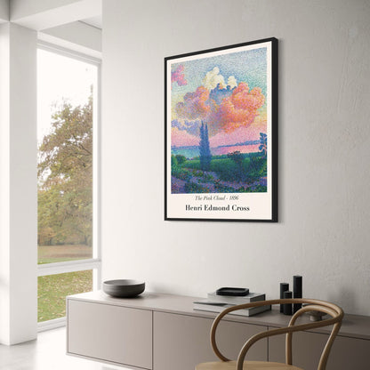 Henri Edmond Cross | The Pink Cloud 1896 | Impressionist Art Print | Decorative Wall Poster | Vintage Style Decor | Fine Art Poster | Home & Garden Décor