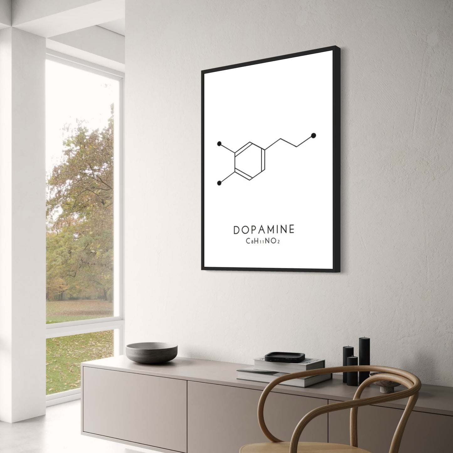 Molekül Chemische Dopamin Serotonin Molekulare Formel Chemie Wissenschaft Wand Kunst Leinwand Malerei Wohnzimmer Dekorative Poster