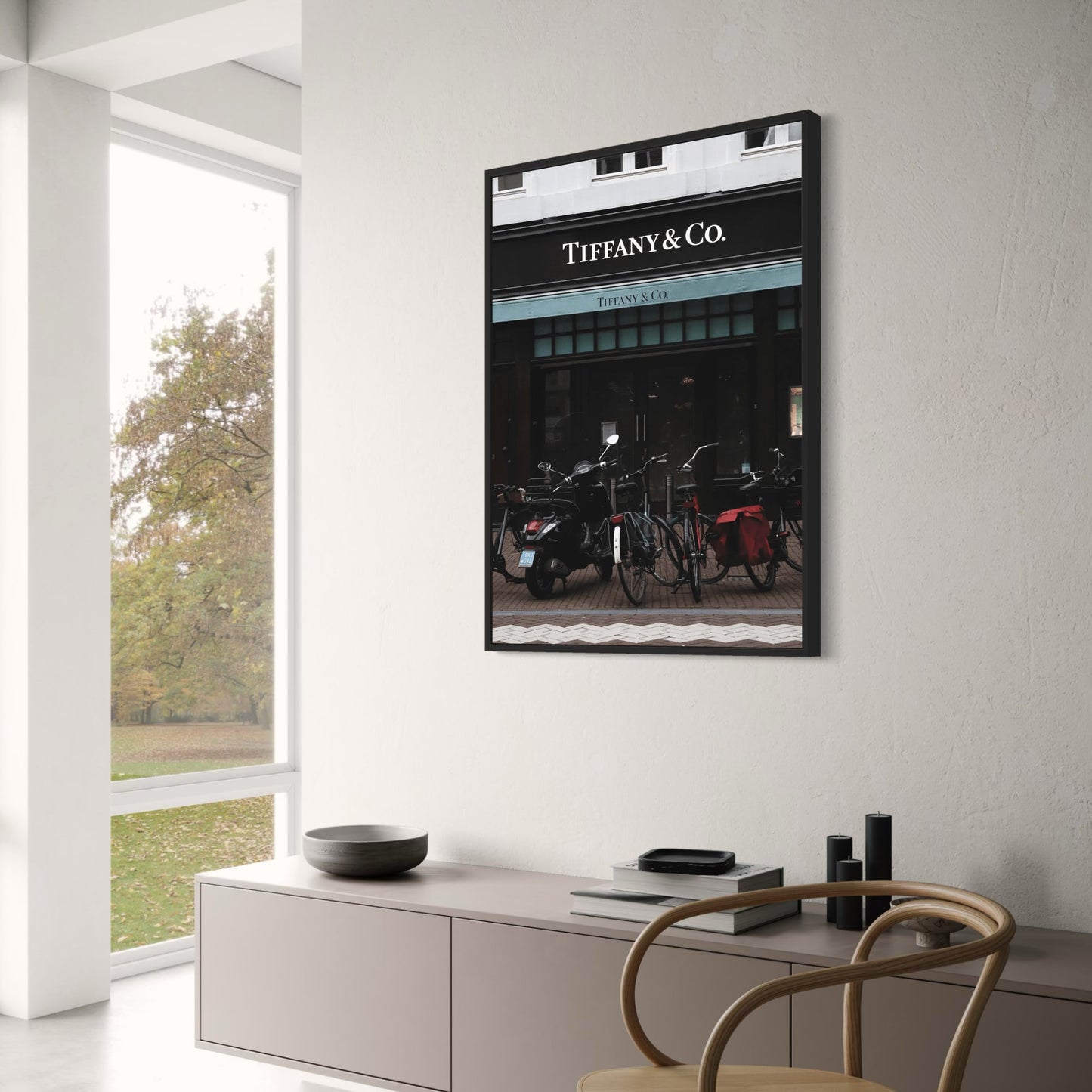 Tiffany & Fietsen | Artistieke Wanddecoratie