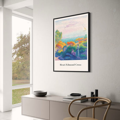 Henri Edmond Cross | Two Women by the Shore | Mediterranean Scene