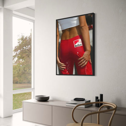 Fashion Racecar Poster | Trendy Red Prints | Wandkunst-Dekor | Ästhetisches Hypebeast-Leinwandgemälde