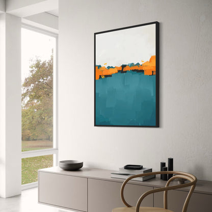 Rhythmen der Farben | Lebendige abstrakte Kunst | Zeitgenössisches Design