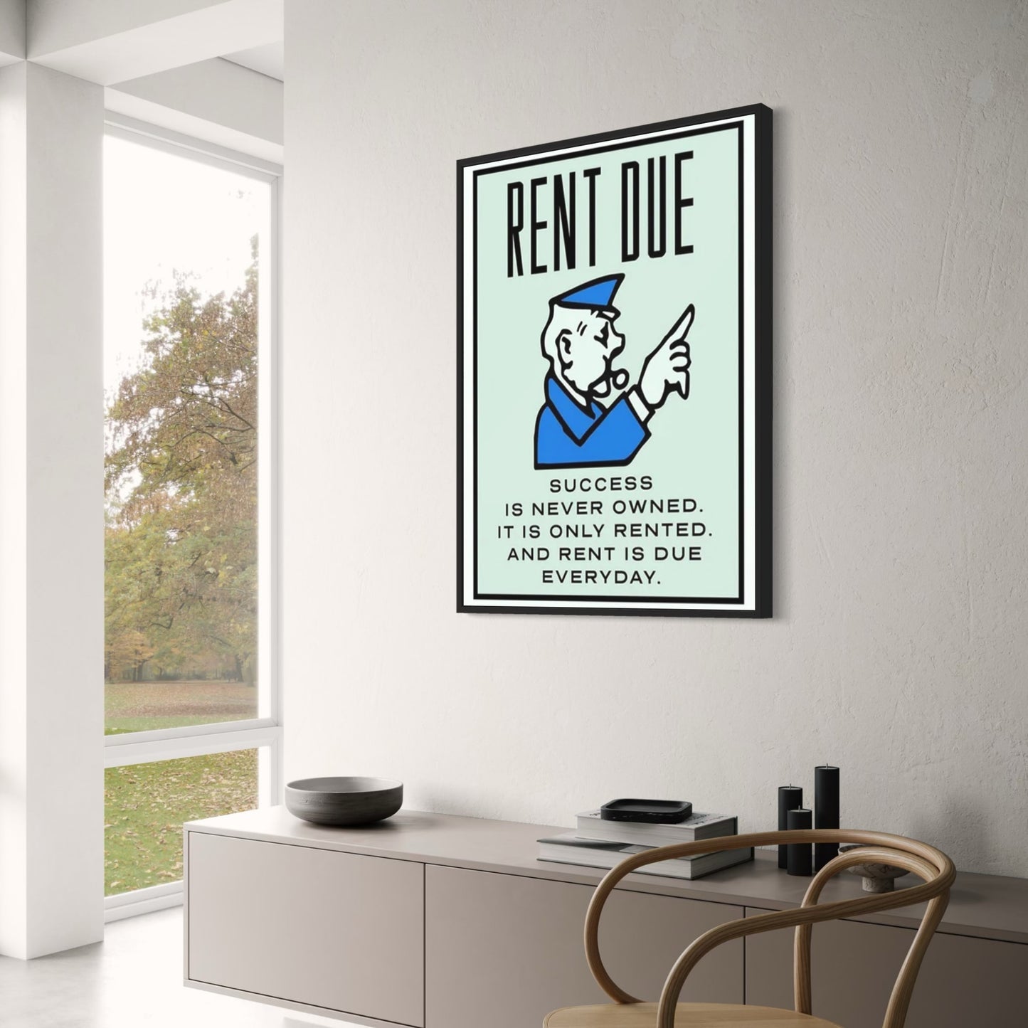 Monopoly | Rent Due Edition | Colorful Vintage Game Art