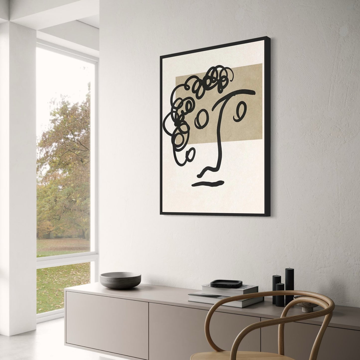 Boundless Lines Poster | Abstract Art Print | Modern Wall Decor | Artistic Home Ambiance | Large Contemporary Design | Interior Decoration