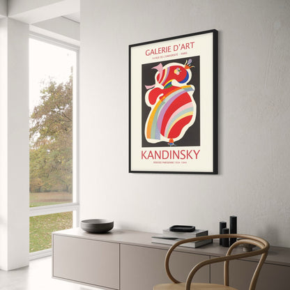 Kandinsky's De Rode Vorm | Levendige Abstracte Kunst