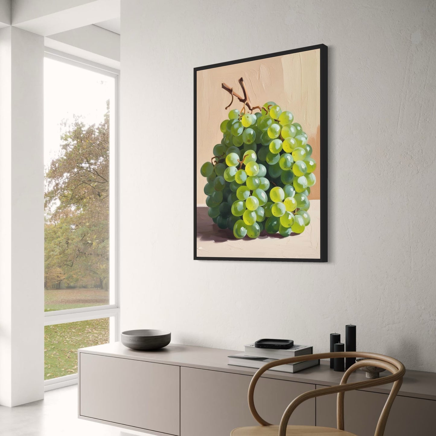 Grapes Still Life | Botanical Wall Art | Fruit Decor | Kitchen Decor | Fine Art Poster