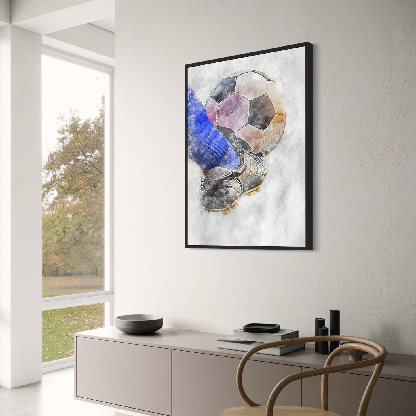 Football Passion Poster | Tribute to Sport's Spirit and Perseverance | Inspired Artwork for Home Decor