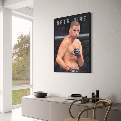 Nate Diaz UFC Poster 'Diablo' MMA-Kämpfer Wandkunst