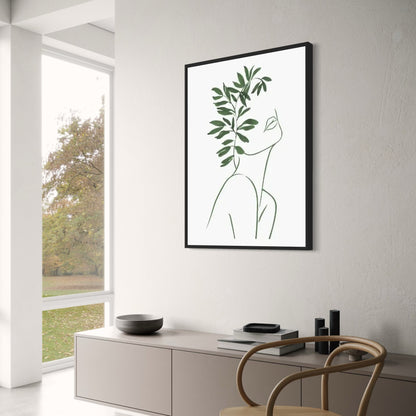 Moderne Botanische | Bladachtige Geometrische Ontwerp