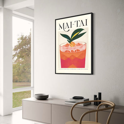 Vintage-Cocktailparty | Mai-Tai-Kunst aus der Mitte des 20. Jahrhunderts
