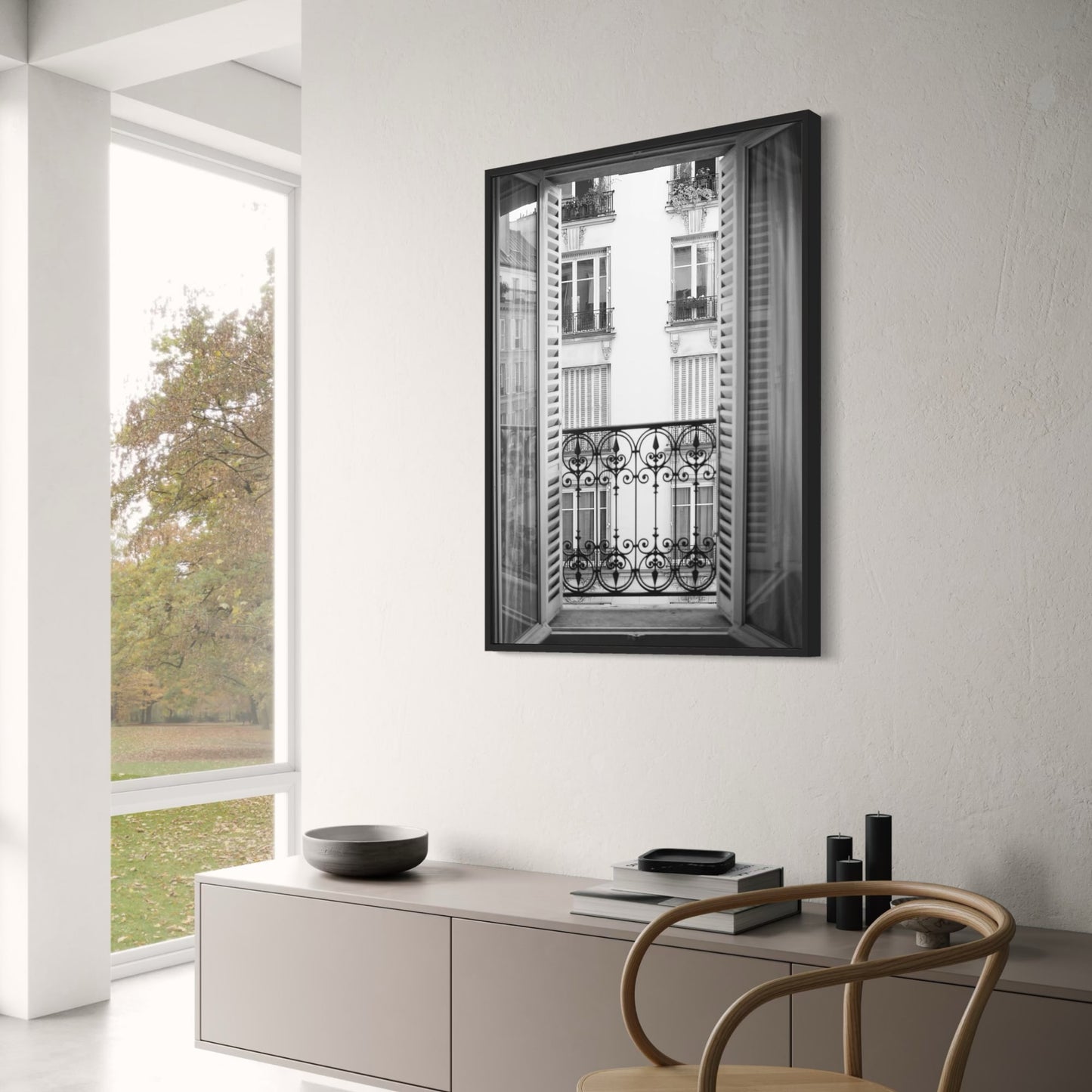 Parijse Architectonische Uitzicht | Raam Kunst