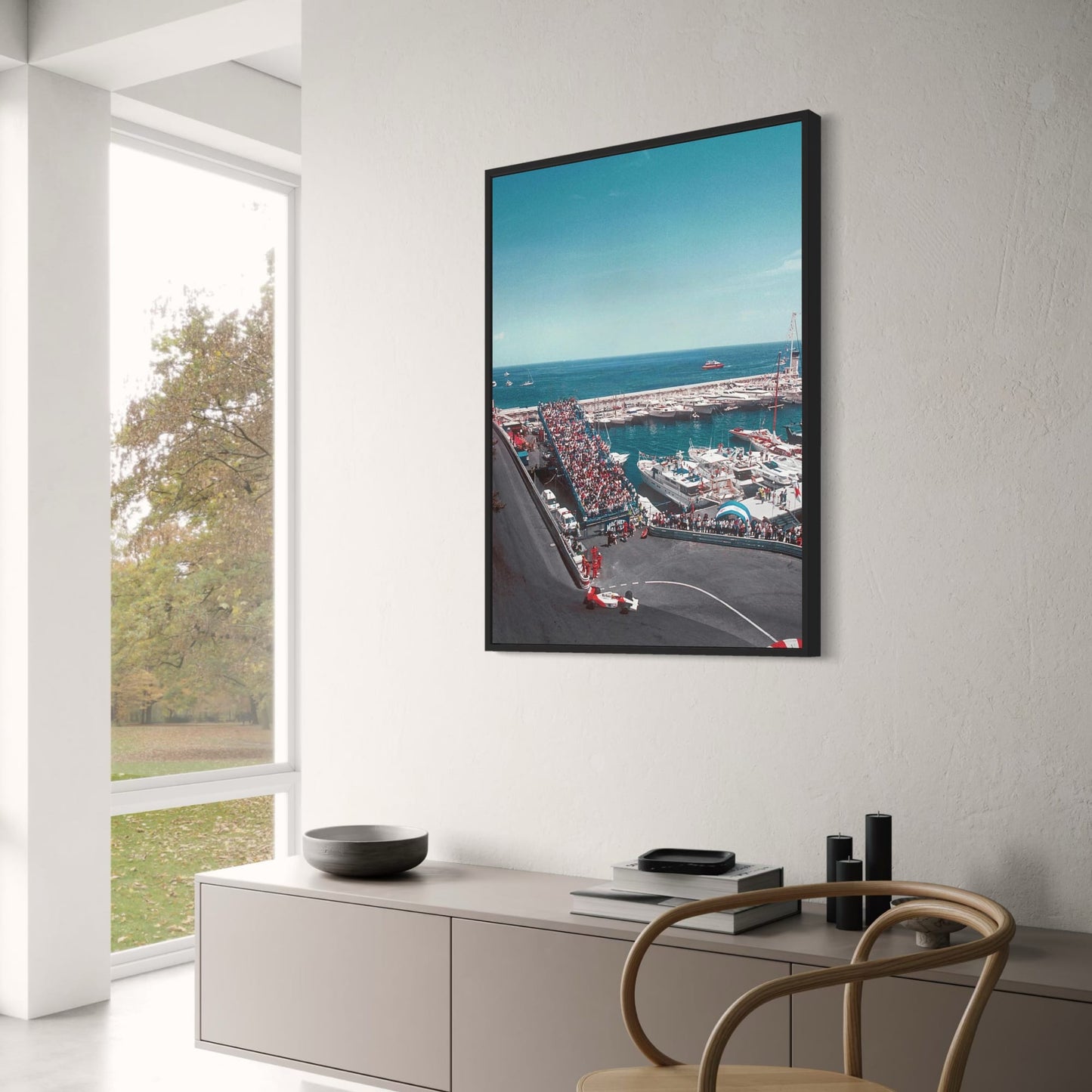 Monaco Grand Prix Poster | Vintage F1 Rennkunst | Straßen von Monaco | Klassisches Formel 1 Dekor
