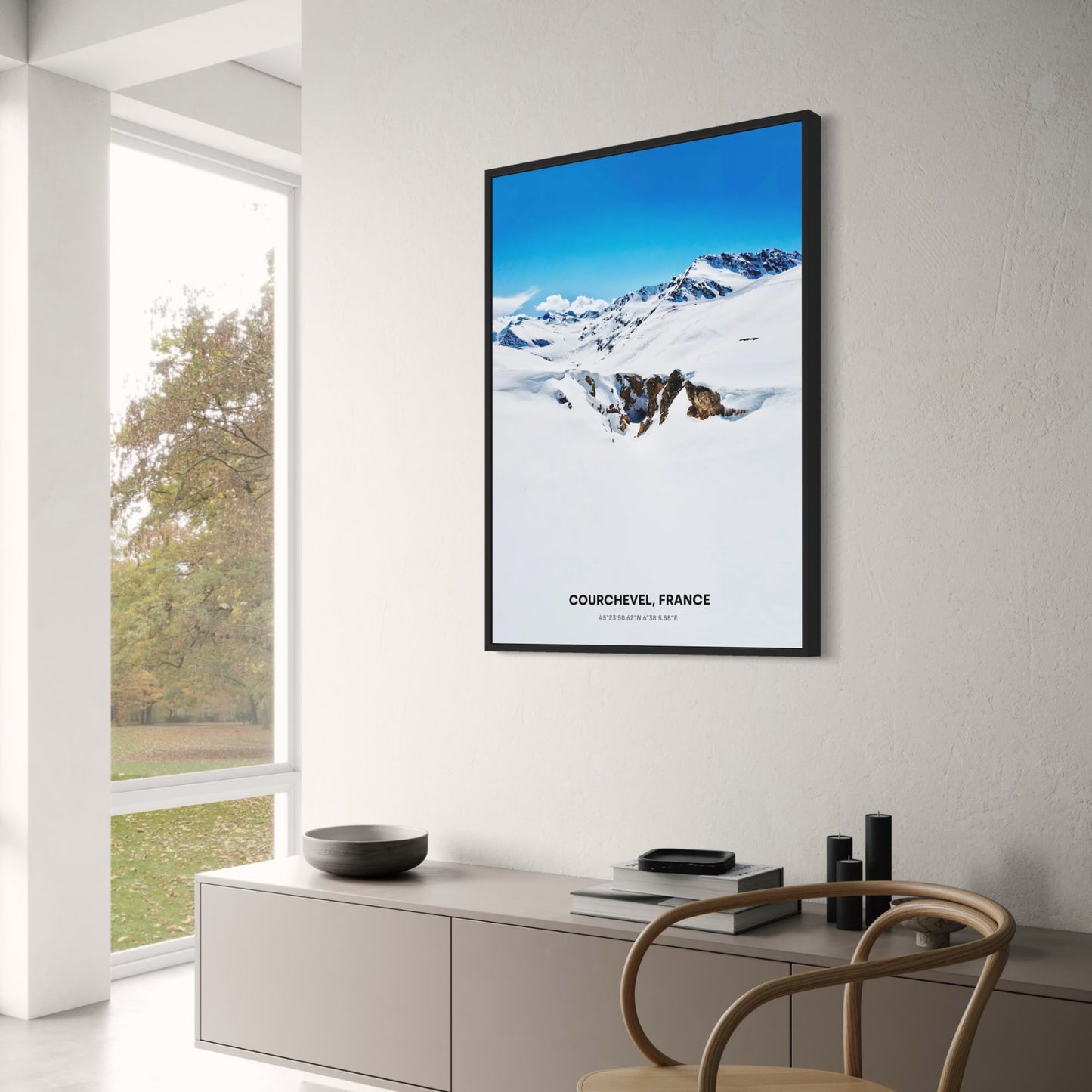 Courchevel Snowy Mountains | Winter Landscape