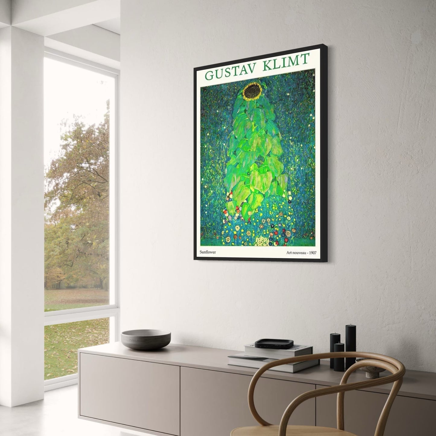Gustav Klimt | Zonnebloem | Klassiek Botanisch