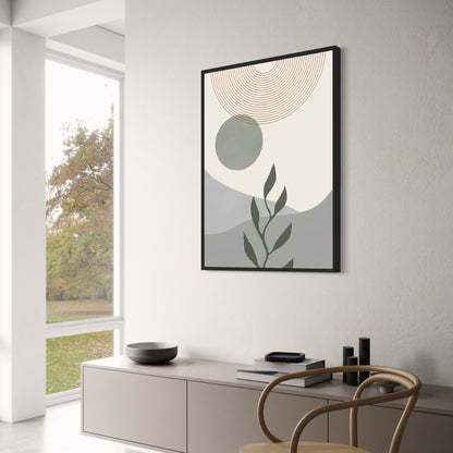 Himmlischer Garten | Botanische Gestaltung mit Sonne und Blättern