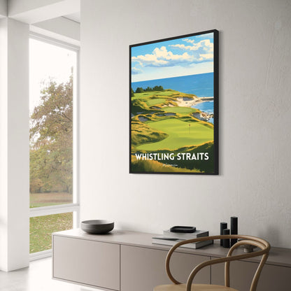 A Tribute To The World's Greatest Golf Courses | Golf Poster | Wisconsin | Whistling Straits