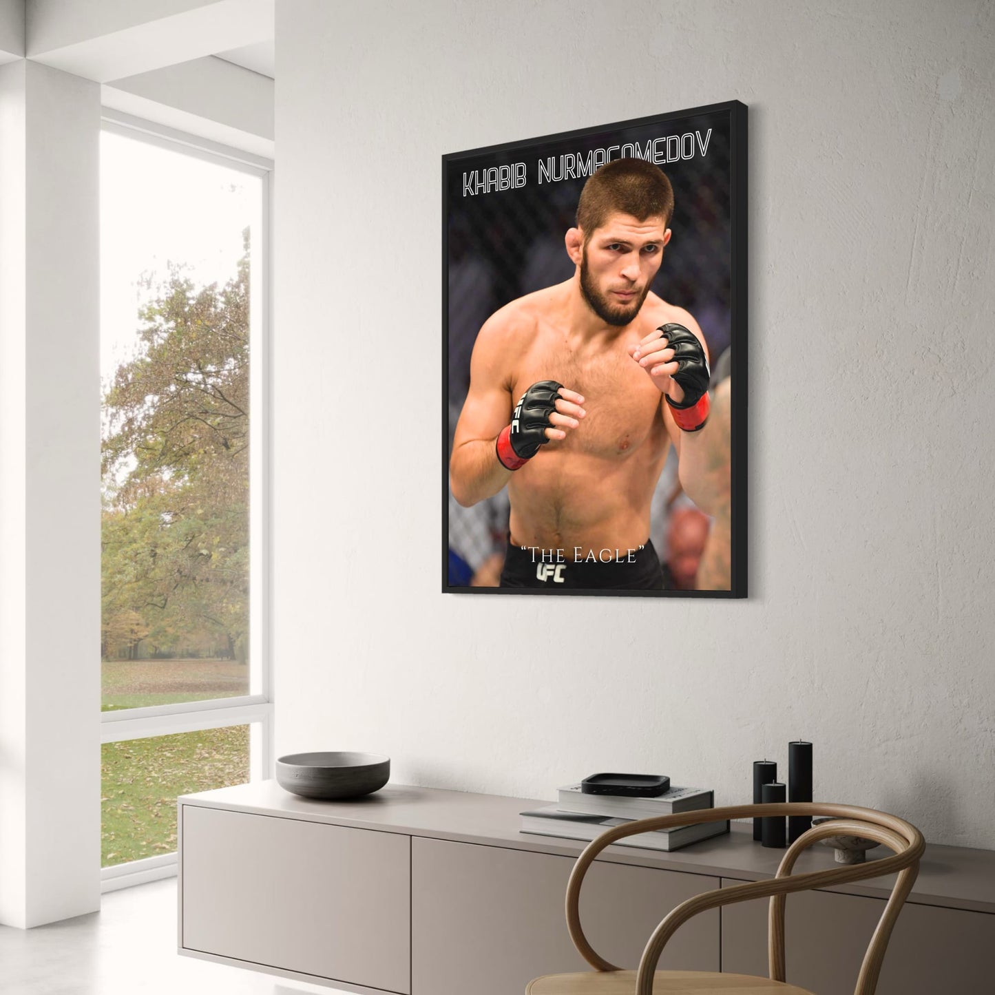 Khabib Nurmagomedov UFC Poster Der Adler MMA Champion Wandkunst