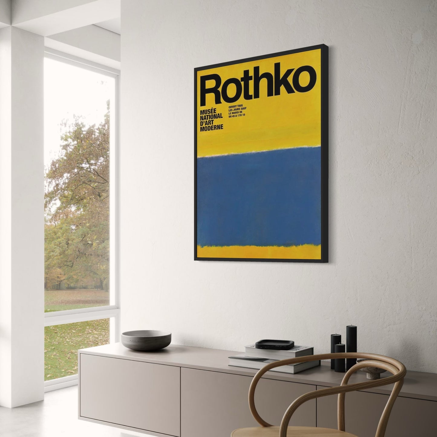 Mark Rothko | Blue on Yellow Abstract