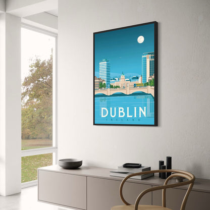 Poster | Iconic Destinations | Scenic Dublin Ireland | Cityscape Artwork | Home Decor