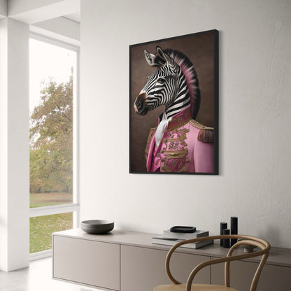 Royal Punk Zebra | Tierkunst