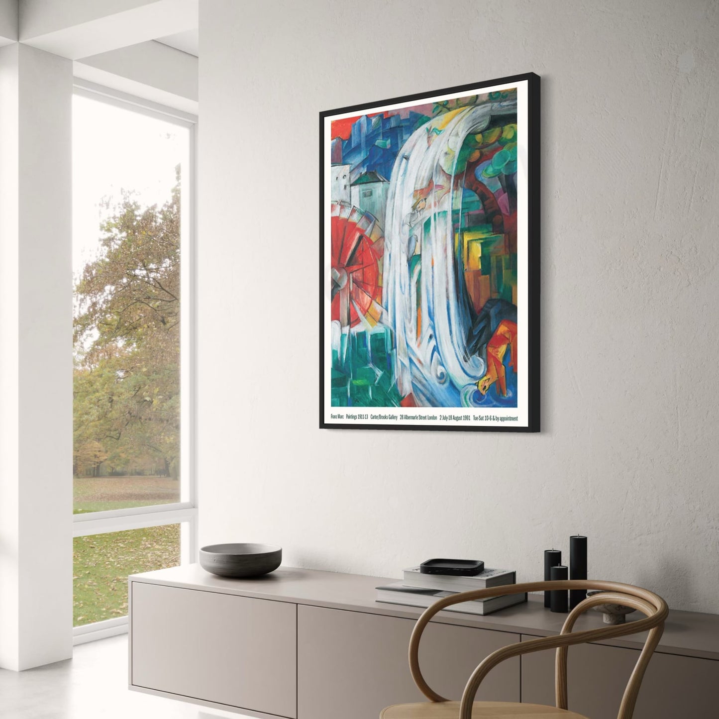 Die verzauberte Mühle | Franz Marc | Lebendige expressionistische Kunst