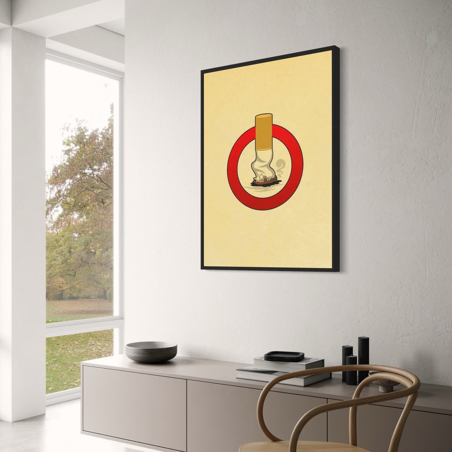 Retro-Warnschild „Rauchen verboten“