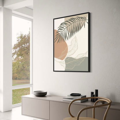 Earthy Essence | Vibrant Nature-Inspired Wall Art Poster | Home Decor | Tranquil Landscape Print | Ready to Frame