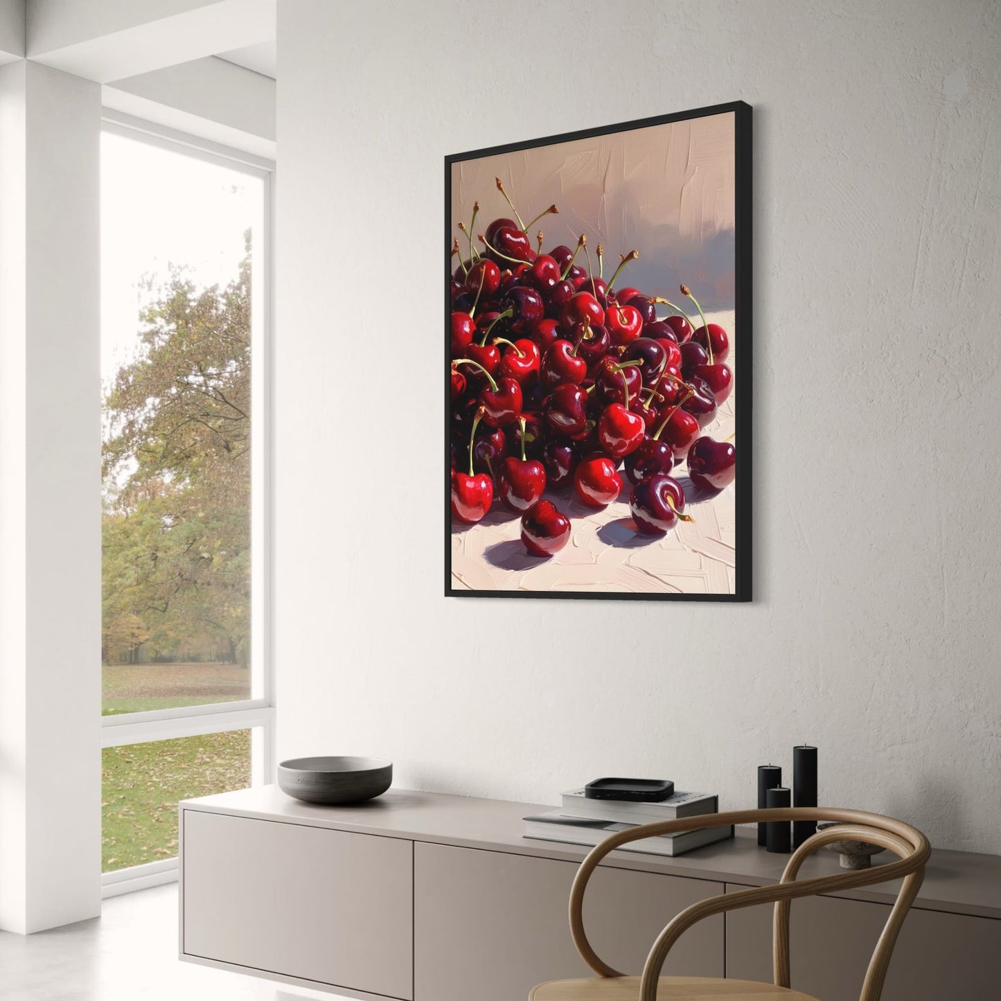 Levendige Kersen | Heldere Rode Bessen Kunst