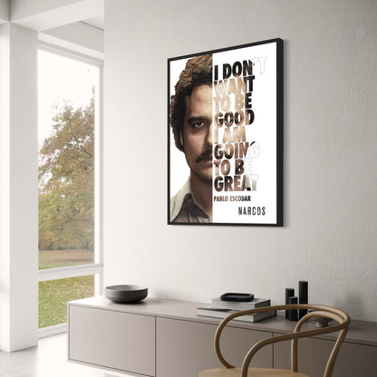 Pablo Escobar | Inspirierendes Zitat | Motivationsdruck