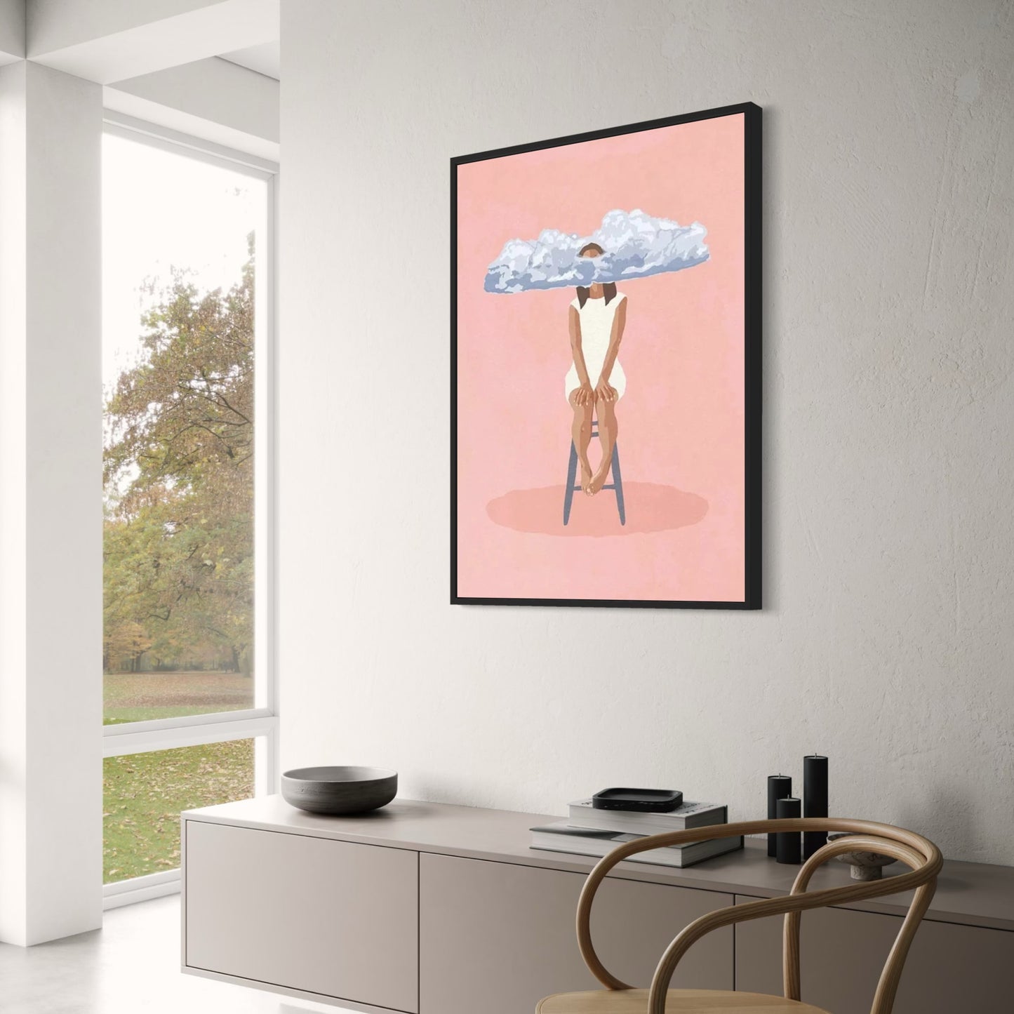 Fantastical Humans Poster | The Art of Playfulness | Head In The Clouds Dreamy Art