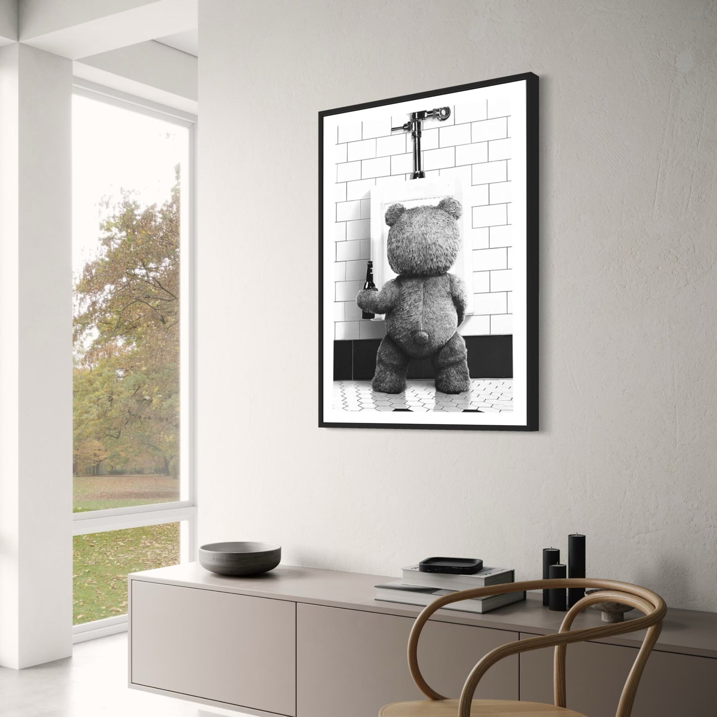 Black White Bear | Modern Art Print
