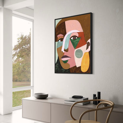 Abstract Connection | Modern Art Poster | Contemporary Wall Decor | Visual Artwork | Stylish Home Decor | Living Room & Office Decoration