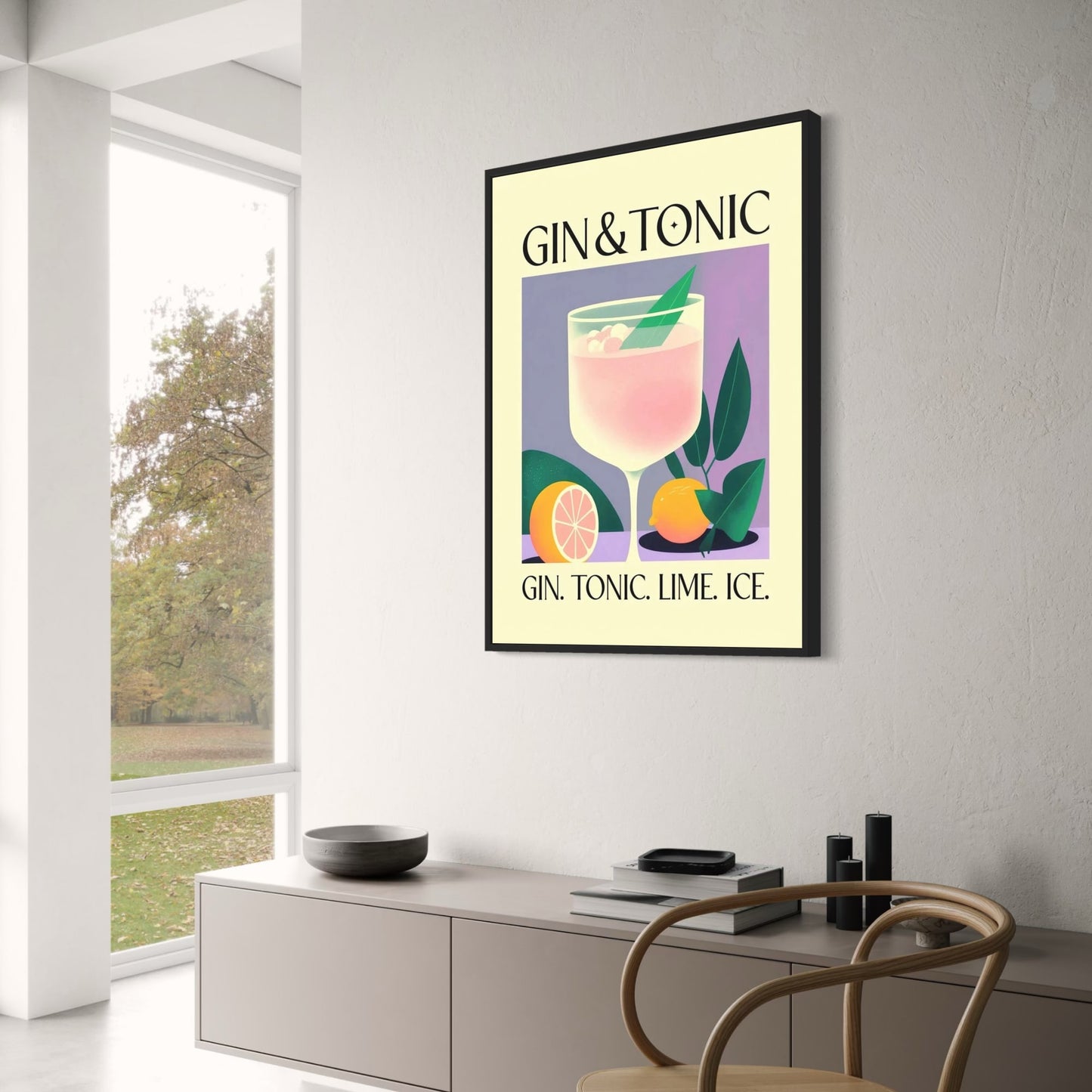 Gin Tonic | Vintage-Cocktailparty-Dekoration