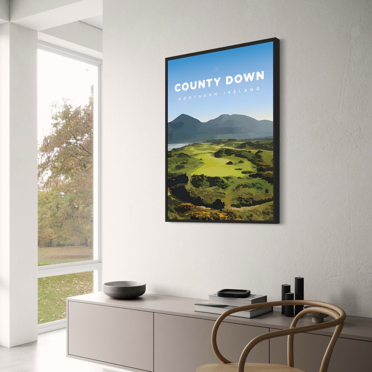County Down Golfbaan | Schilderachtige Kunst uit Noord-Ierland