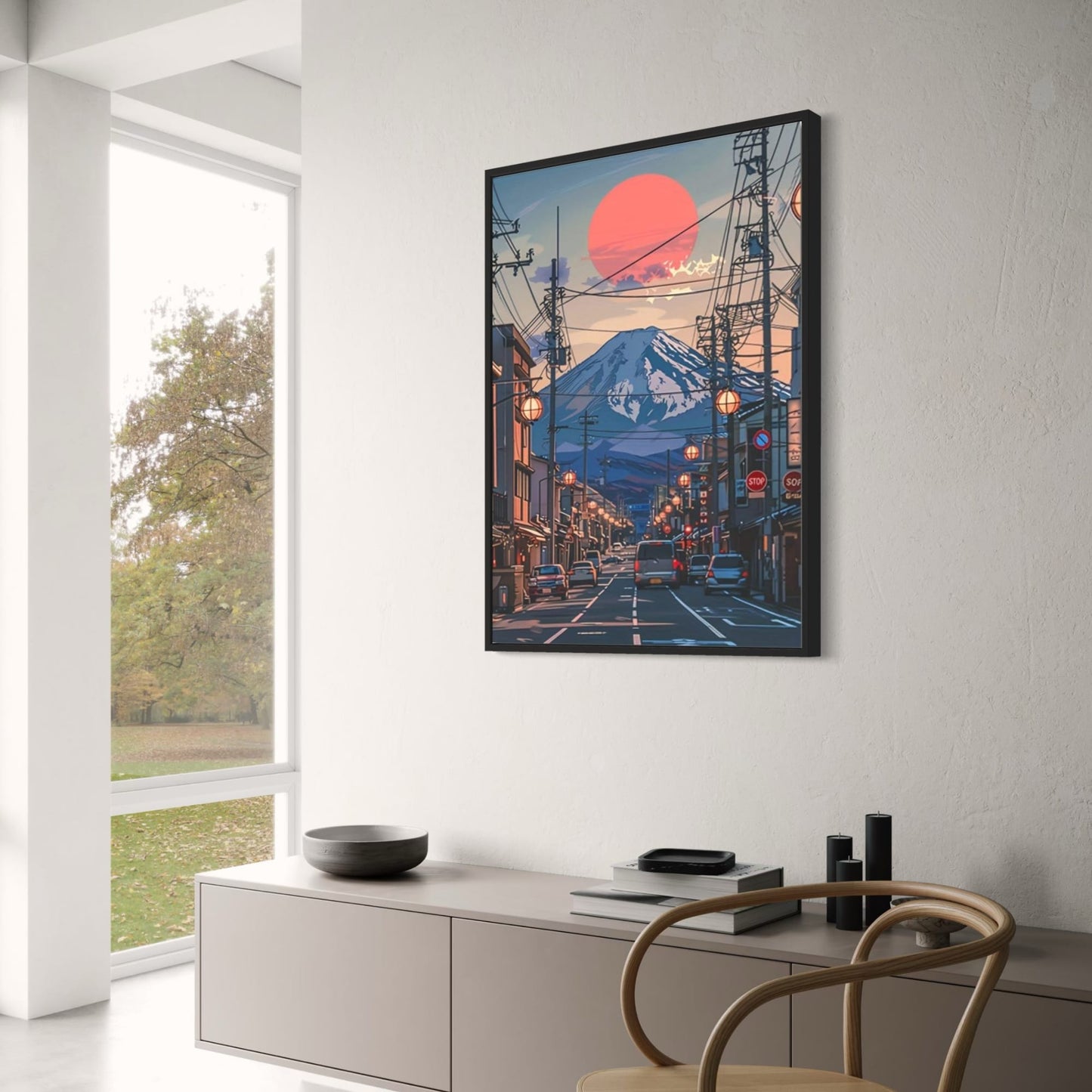 Sonnenuntergang am Fuji | Japanische Stadtlandschaft