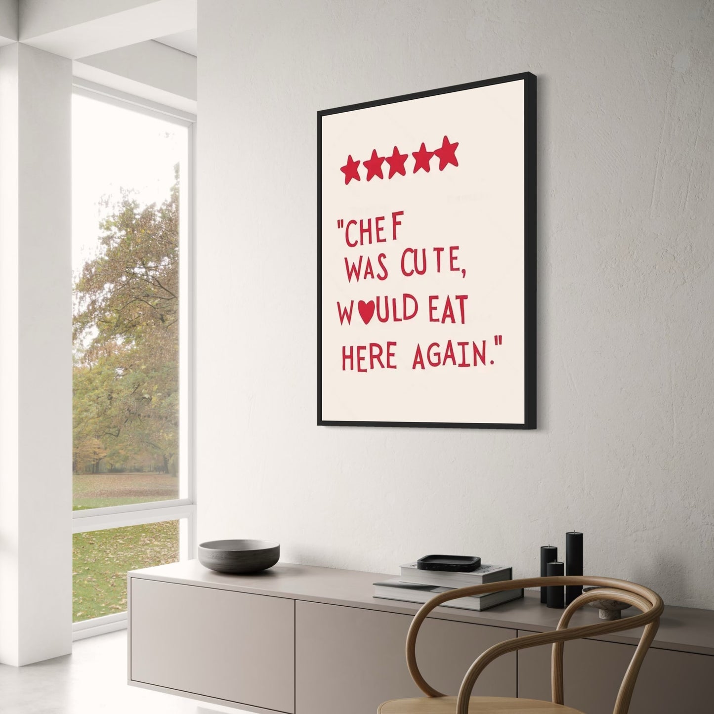 Minimalistische Chef Illustratie | Bijzondere Eetkunst