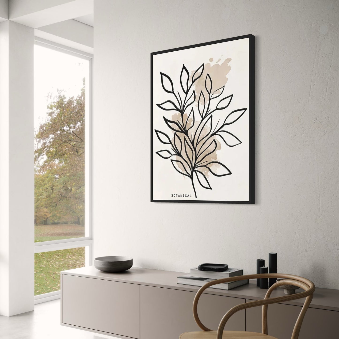 Decorative Poster | Meandering Patterns | Modern Art Print For Home & Garden Decor