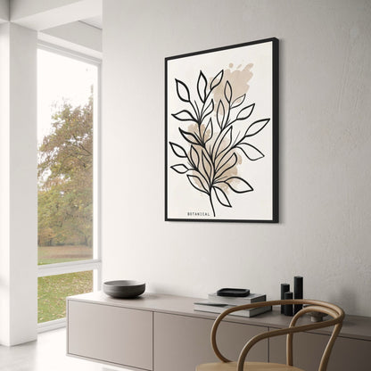 Decorative Poster | Meandering Patterns | Modern Art Print For Home & Garden Decor