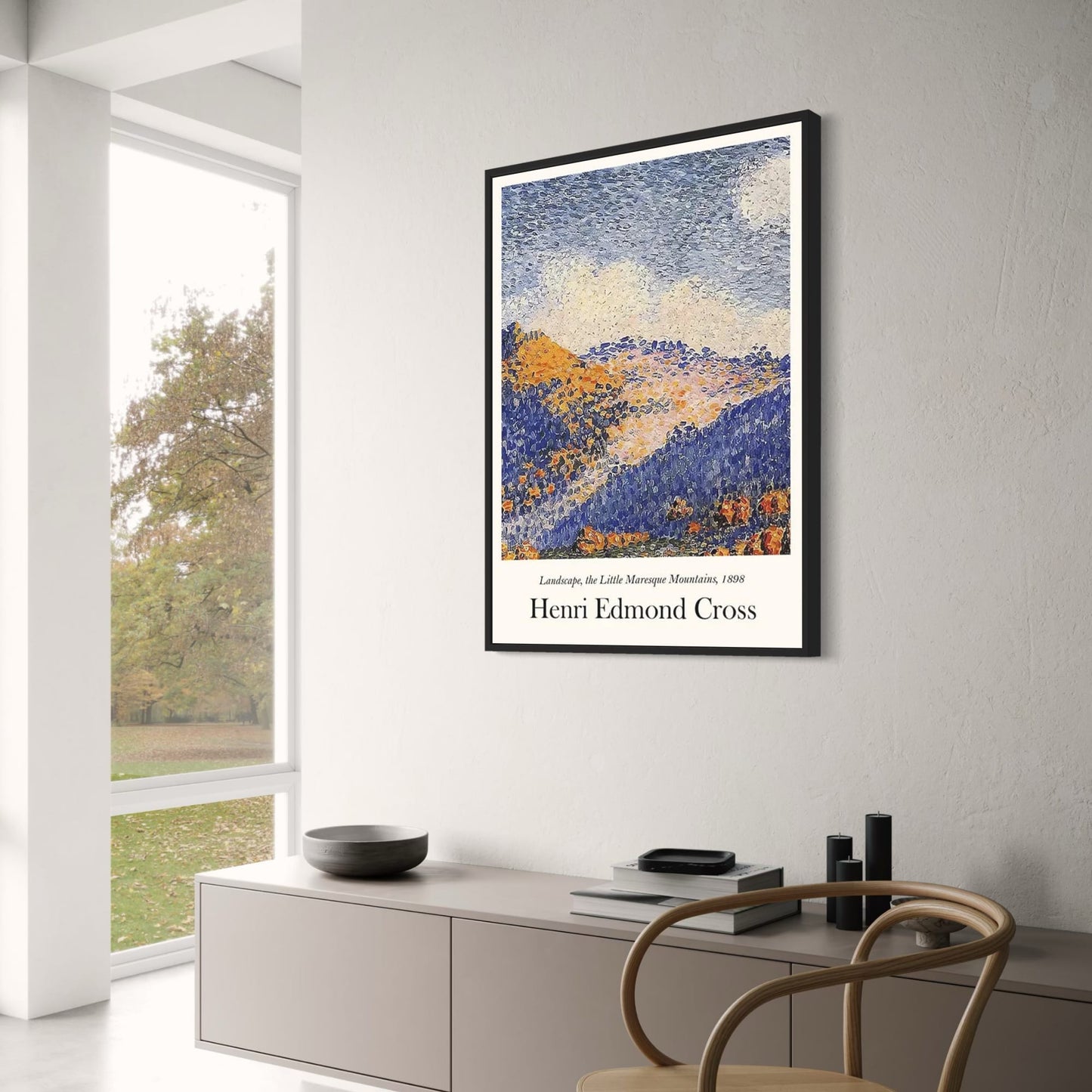 Henri Edmond Cross | The Little Maresque Mountains | Landscape Art Poster | Wall Decor