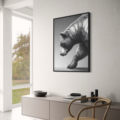 Bull & Bear Market | Abstract Animal Art | Modern Canvas