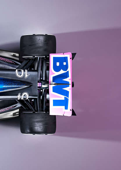 3-Piece | Alpine F1 Team Car | Formula 1 Racing Art | Triple Panel Motorsports Poster | Wall Decor Decor