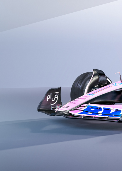 F1 Car Poster Set | Triple Panel | Formula 1 Wall Art | Alpine Racing | Home Decor | Motorsport Print