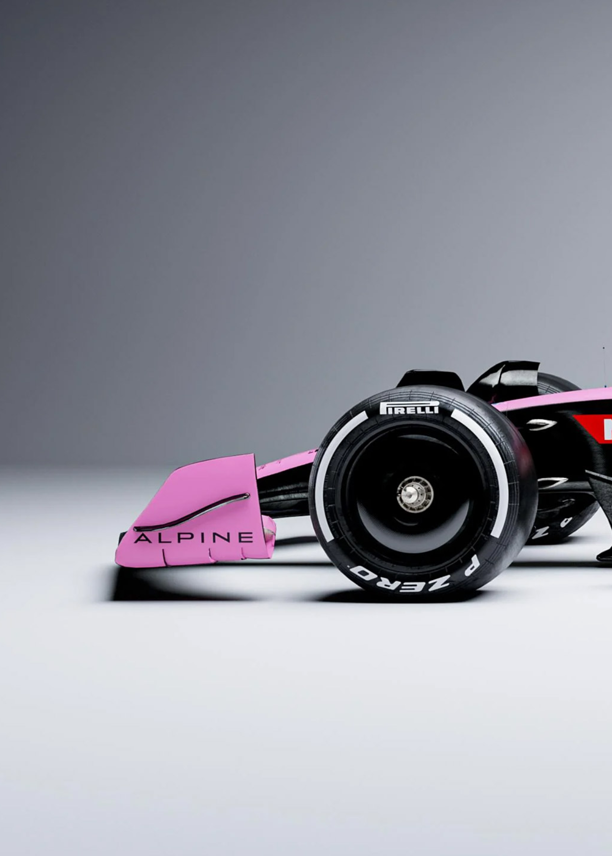 3-teiliges Wandbild | Formel-1-Rennwagen-Poster | Alpine F1 Team | Hochwertiger Druck | Wohndeko