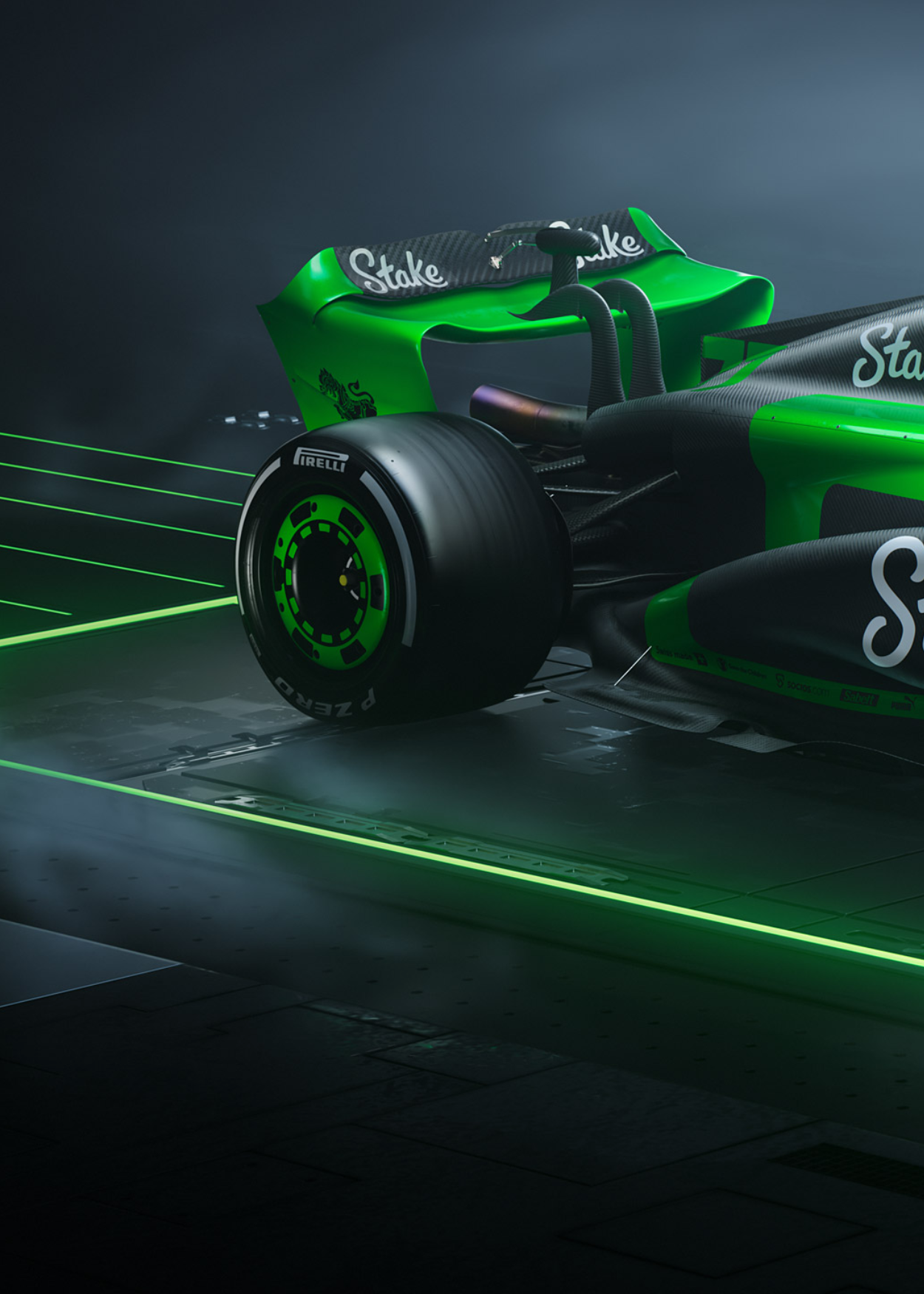 3-Piece Wall Art | Formula 1 Car Poster Set | High-Speed Racing Print | Sports Car Decor | Stake Kick Sauber F1 | Home Art Collection | Dynamic F1 Team Design | Motorsport Enthusiast Decor