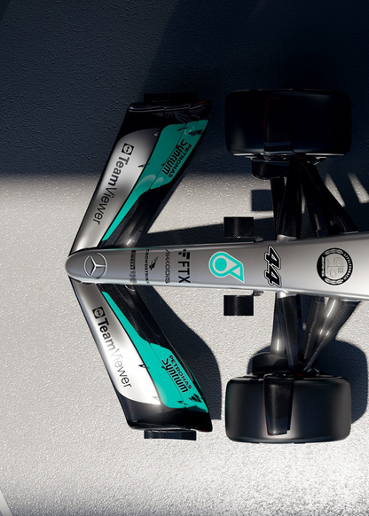 3-Piece Wall Art Print | Mercedes F1 Car Poster | Lewis Hamilton | Formula 1 Racing Team | Home Decor | Motorsport Fan | High-Quality Panel Design