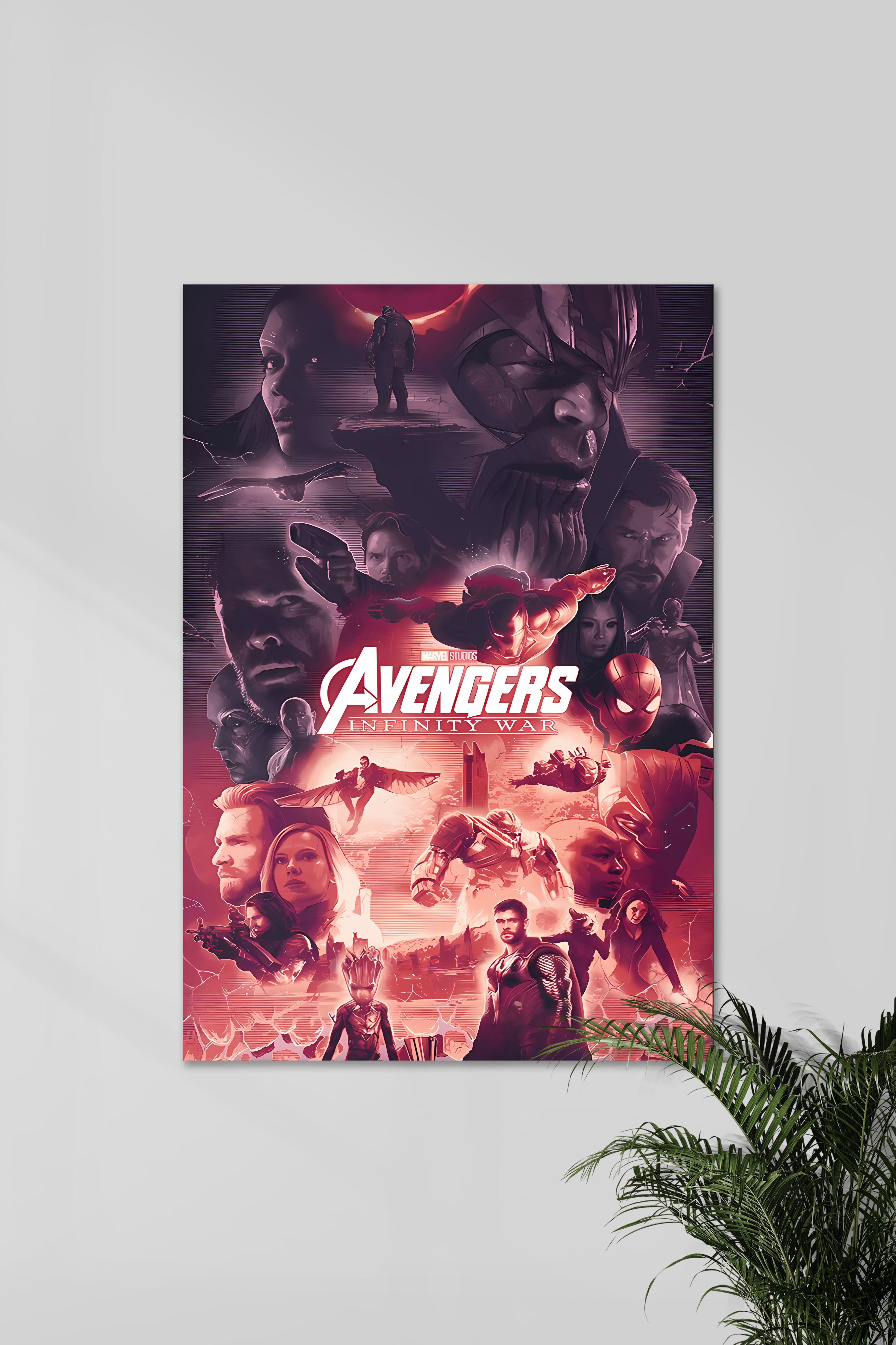 Infinity war MCU high quality art poster